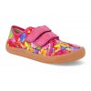 G1700355 3 barefoot tenisky froddo bf canvas flowers ruzove 1