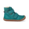 barefoot zimni obuv s membranou koel4kids emil nappa tex turquoise 24 31 07T003.102 130 1