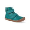 barefoot zimni obuv s membranou koel4kids emil nappa tex turquoise 24 31 07T003.102 130 2
