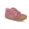 33 13982 29 barefoot kotnikova obuv lurchi flo suede wildberry ruzove 1