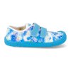 07M035.50B 150 barefoot platenky koel4kids dud textile cyan flowers modre 2