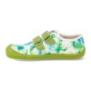 07M035.50B 320 barefoot platenky koel4kids dud textile mint flowers zelene 4