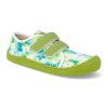 07M035.50B 320 barefoot platenky koel4kids dud textile mint flowers zelene 1
