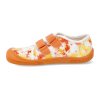 07M035.50B 460 barefoot platenky koel4kids dud textile orange flowers oranzove 4
