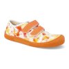07M035.50B 460 barefoot platenky koel4kids dud textile orange flowers oranzove 1