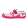 07M036.50B 650 barefoot platenky koel4kids dix textile fuchsia flowers ruzove 4