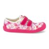 06M016.50B 650 barefoot platenky koel4kids bri medium vegan fuchsia flowers ruzove 2