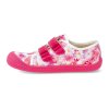 06M016.50B 650 barefoot platenky koel4kids bri medium vegan fuchsia flowers ruzove 4