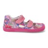 07M018.001 652 barefoot sandalky koel4kids dalila fantasy fuchsia flowers barevne 2