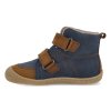 07W003.233 100 barefoot zimni detske kotnikove boty koel daro w hydro leather navy modra 2024 4