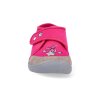 2BE4R 1 barefoot detske prezuvky 3f tmave ruzove kralik 3