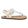 24M006.011 810 barefoot detske sandaly koel abriana print off white 2