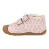 BG101068 790 barefoot detske kotnikove boty bundgaard petit strap rabbit old rose 4