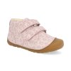 BG101068 790 barefoot detske kotnikove boty bundgaard petit strap rabbit old rose 1