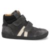 43013 823 barefoot detske kotnikove boty develab midcut sneak velc leather ex 43061 grey suede 2