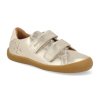 47046 352 barefoot detske tenisky develab firststep soft shoe velcro gold nappa 1