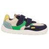 47058 599 barefoot detske tenisky develab low cut sneaker 2velcro green combi fantasy 2