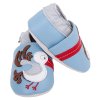 Chaussons cuir Cigognebleue Side