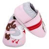 Chaussons cuir Cigognerose Side