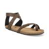 WSULBRBK barefoot damske sandaly aylla sulla soft hnede 1
