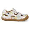 07M033.011 900 barefoot detske sandaly koel deen print silver 2