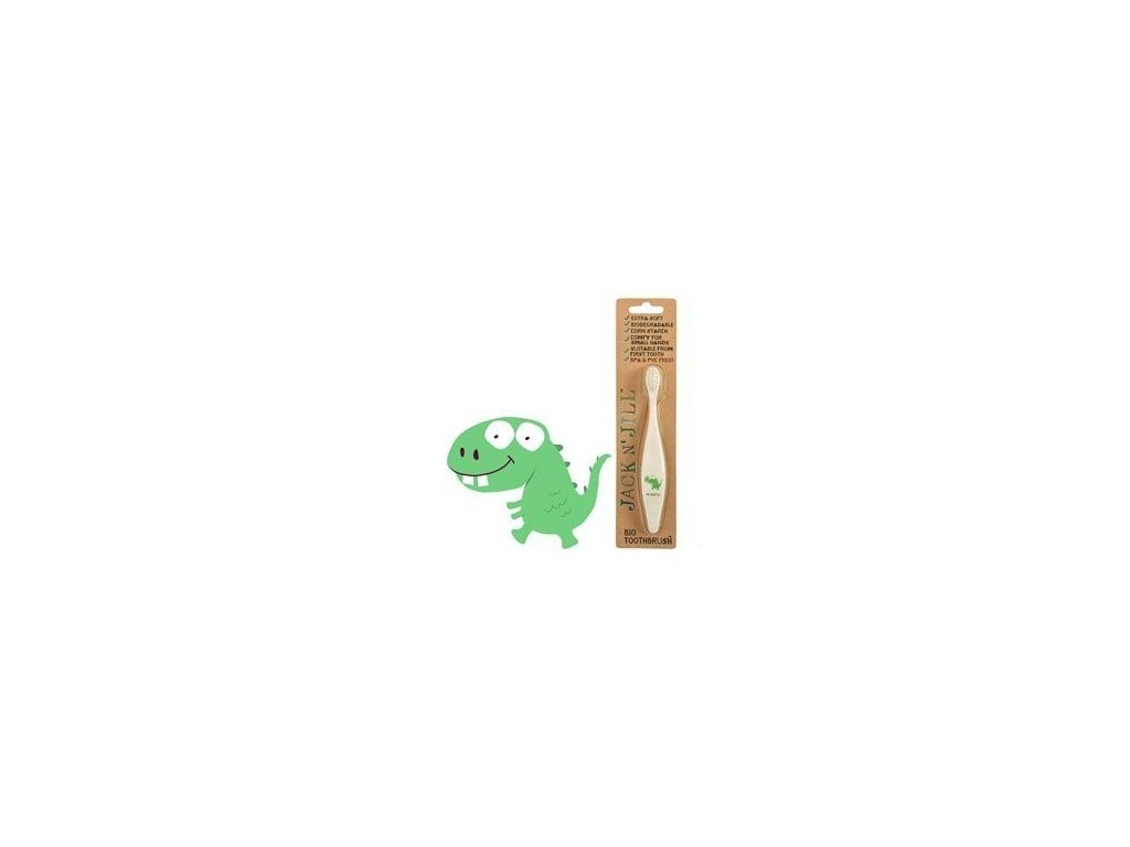 Dětský zubní kartáček Jack n' Jill - Dino