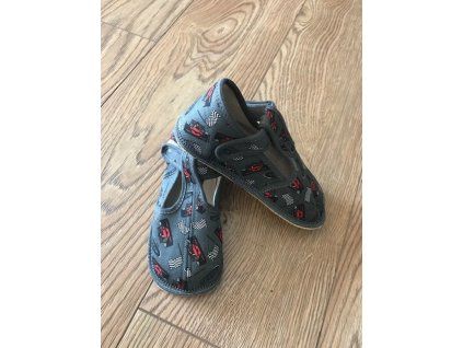 barefoot bačkory Beda Slim Grey Formula BF 060010/W/02