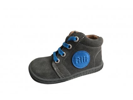 GECKO velours graphit laces M, Filii barefoot