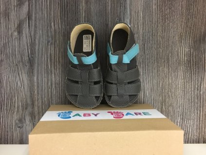 Baby Bare Shoes Blue Beetle - páskové sandále, Baby Bare Shoes