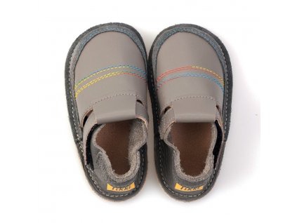 Kožené barefoot boty Rainbow - podrážka 3 mm, Tikki shoes