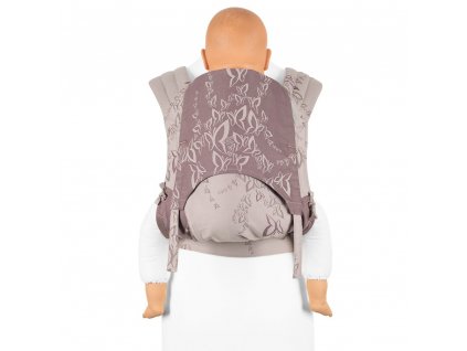 Toddler size: Fly Tai - Mei Tai - Feel Free - Lilac Grey (limitovaná edice)