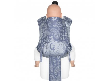 Toddler size: Fly Tai - Mei Tai - Limitovaná edice - Medley - serenity blue