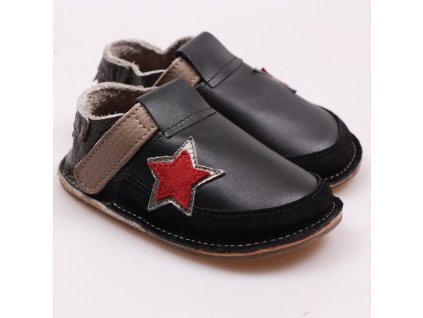 Kožené barefoot boty Rock Star - podrážka 3 mm, Tikki shoes