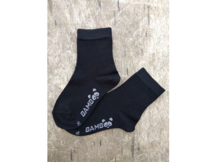 bambusove ponozky bobik cerna trepon