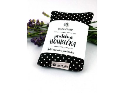 pratelna houbicka cerna s bilymi puntiky nice belly