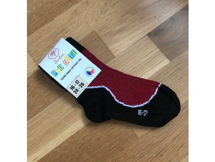 Ponožky Surtex LÉTO dětské (50%) - červená, Surtex