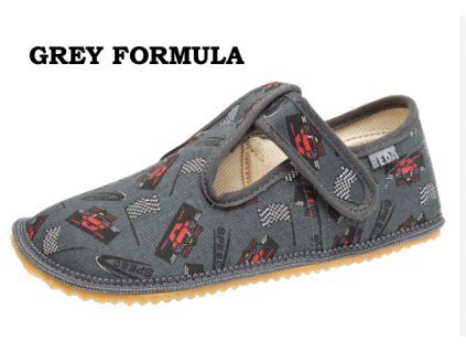 barefoot bačkory Beda Grey Formula BF 060010/W
