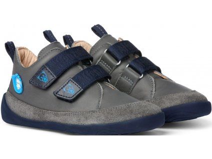Dětské barefoot boty Affenzahn Lowcut Leather Bear - Dark Grey/Blue – detail