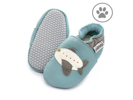 kožené barefoot capáčky Liliputi PAWS Jumbo