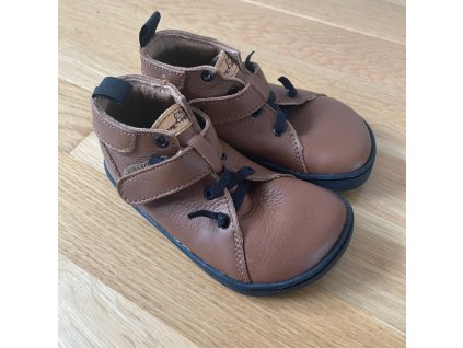 Kožené barefoot boty BF52 - hnědá, Pegres