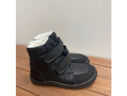 Baby Bare Shoes - Febo Winter BLACK Asfaltico