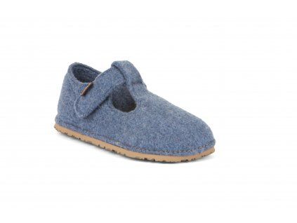 Barefoot bačkory FLEXY WOOLY - DENIM, Froddo