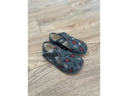 barefoot bačkory Beda Grey Formula BFN 170020/W
