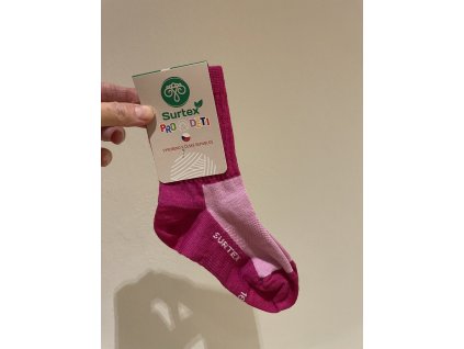 Ponožky Surtex LÉTO dětské (70%) - růžová, Surtex