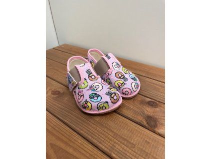 barefoot papučky Pegres BF01 Donut Růžová