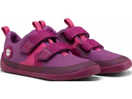 Barefoot tenisky Sneaker Cotton Happy - Bird Berry, Affenzahn
