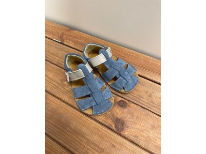 Barefoot sandále SAM - Blue/Grey, Ef Barefoot