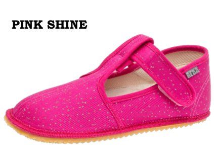 barefoot bačkory Beda Slim Pink Shine BF 060010/W/02
