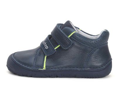 dětské barefoot kožené boty D. D. Step S073-42466 royal blue