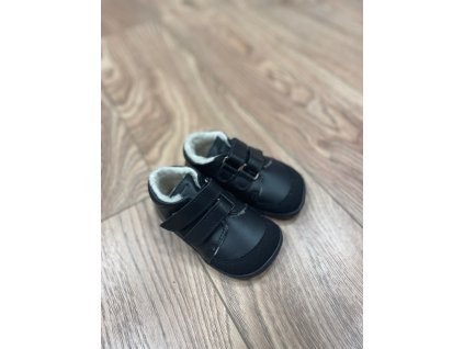 Zimní kožené boty s kožíškem a membránou - Just Black (BF 0001/W/MK/SO), Boty Beda